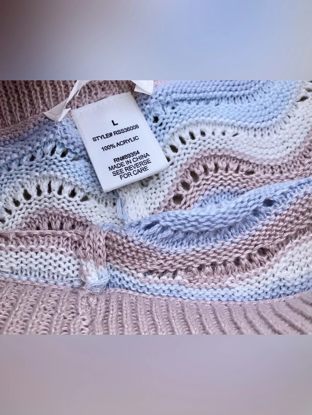 Ladies L NO COMMENT Chevron Stripe Woven Knit Swit Sweater Shorts